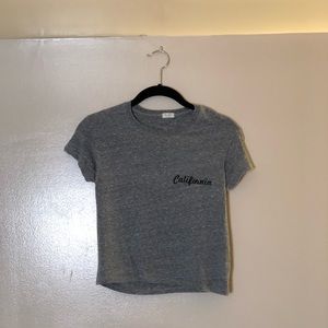 cropped ‘california’ tee